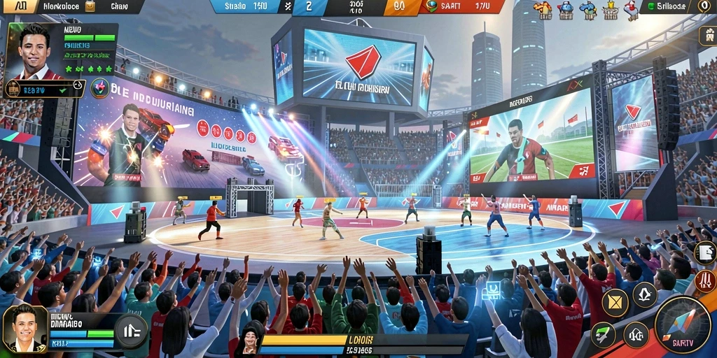 Fitur multiplayer memungkinkan permainan bersama teman-teman.