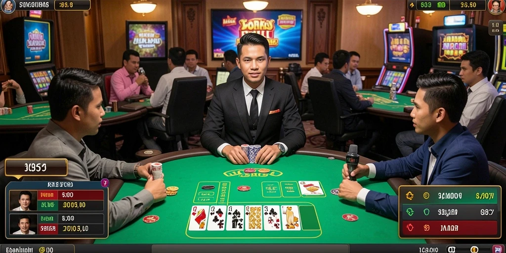 Level permainan yang penuh warna dan tantangan.