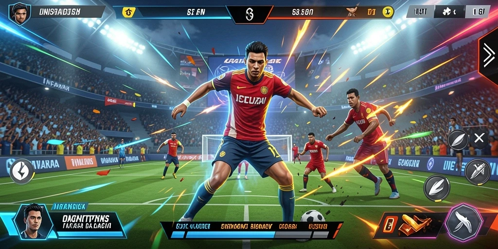 Lingkungan permainan yang detail dan imersif.