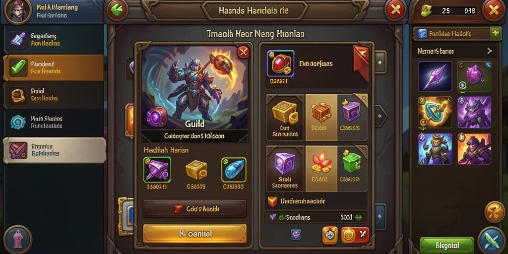 Screenshot menampilkan beberapa musuh yang menantang.